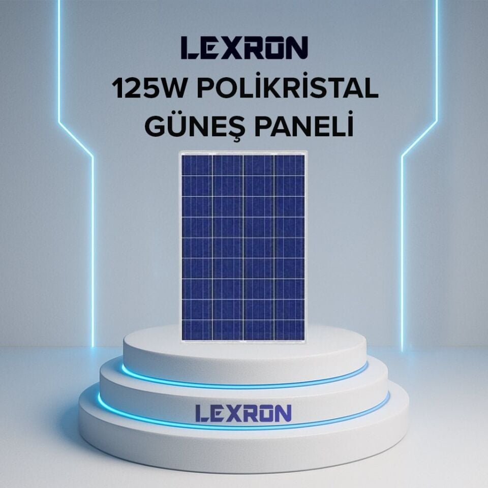 LEXRON 125W ECOSOL POLİKRİSTAL GÜNEŞ PANELİ