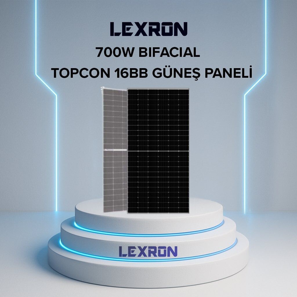 TOPCON BIFACIAL 700W HALF-CUT GÜNEŞ PANELİ
