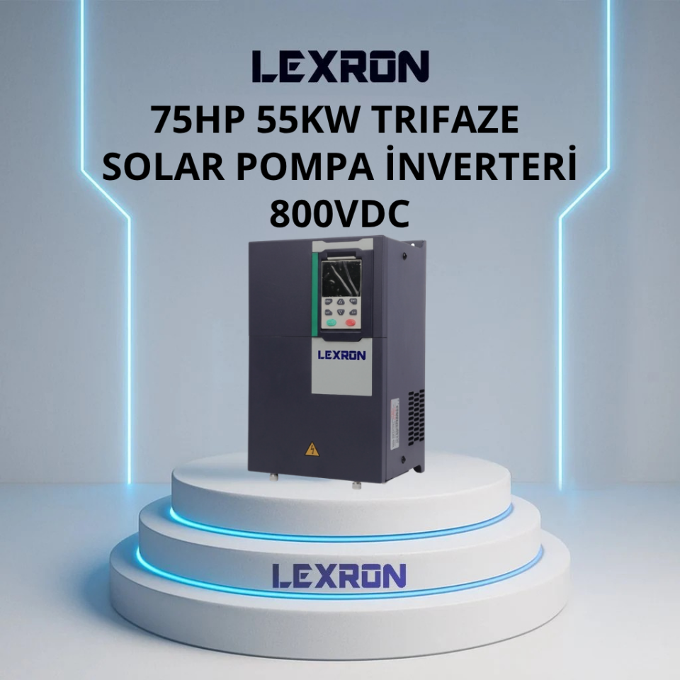 LEXRON 75HP 55KW SOLAR POMPA INVERTER (YENİ NESİL)
