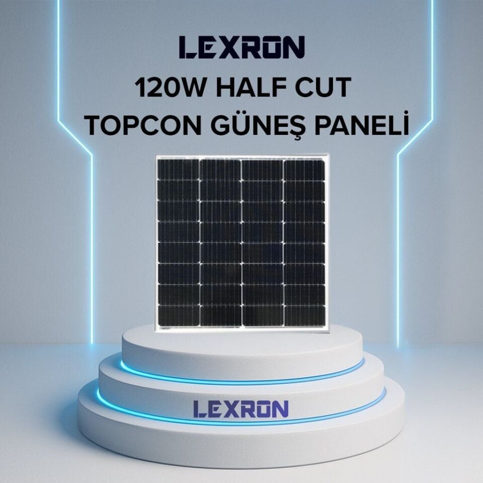 LEXRON 120W HALF-CUT TOPCON GÜNEŞ PANELİ