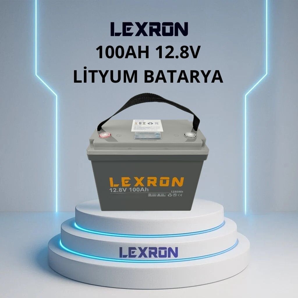LEXRON 12.8V 100AH LİTYUM BATARYA