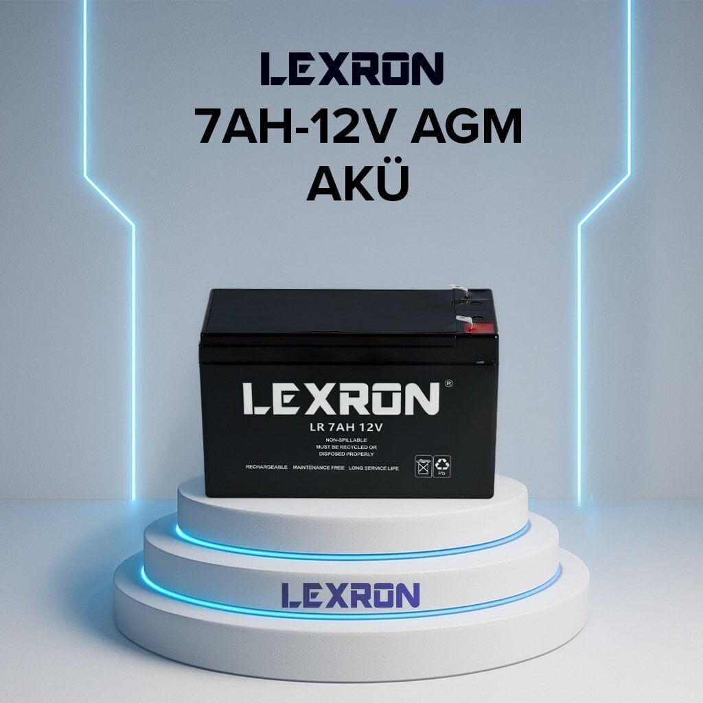 LEXRON 12V 7AH AGM AKÜ