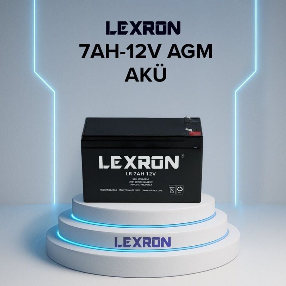 LEXRON 12V 7AH AGM AKÜ