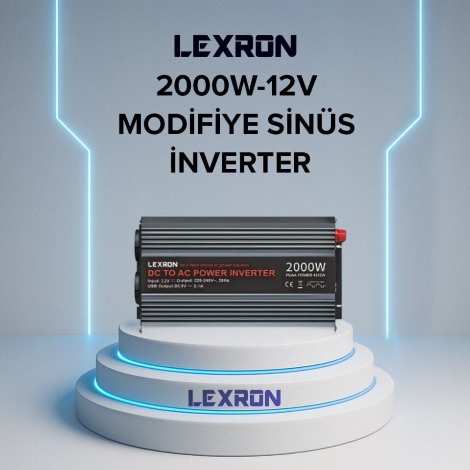 LEXRON 12V 2000W MODİFİYE SİNÜS İNVERTER