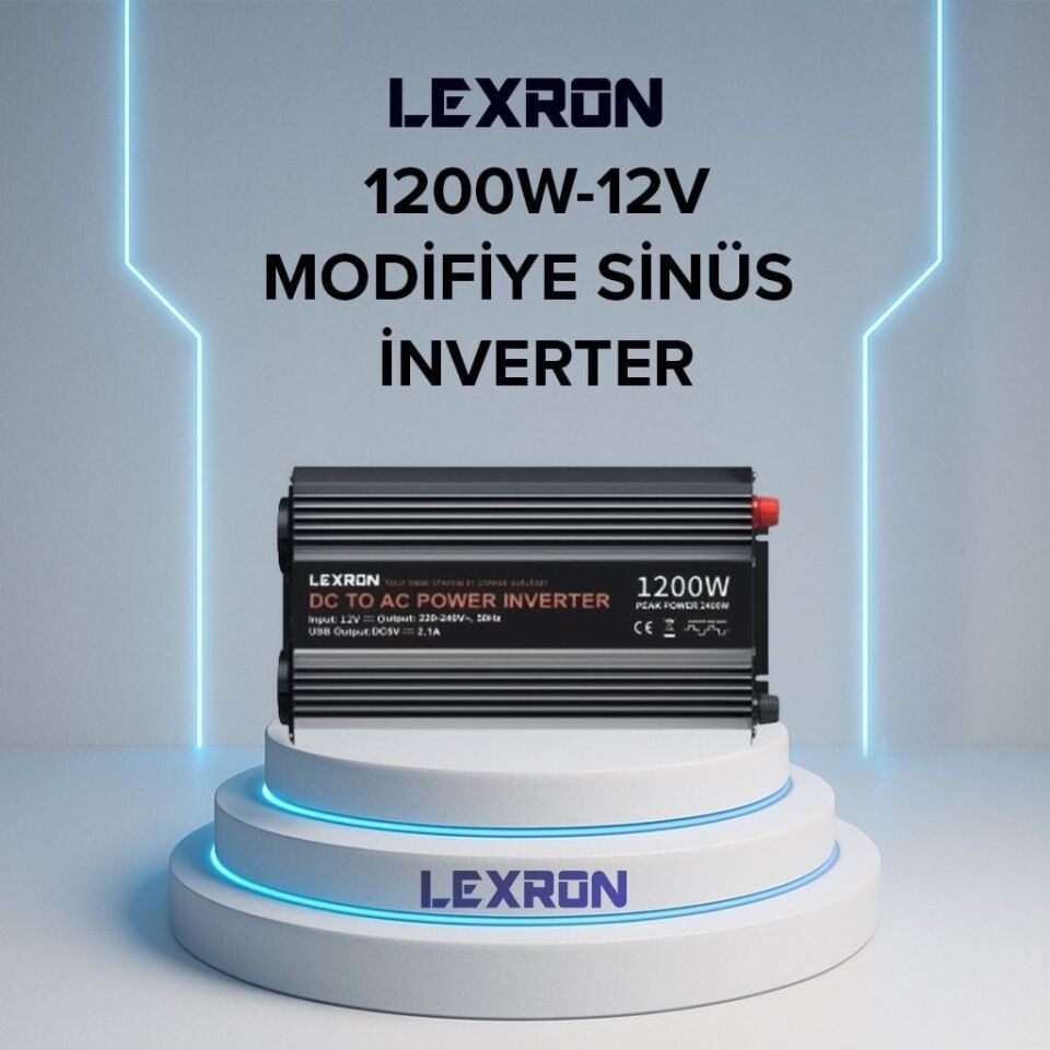 LEXRON 12V 1200W MODİFİYE SİNÜS İNVERTER