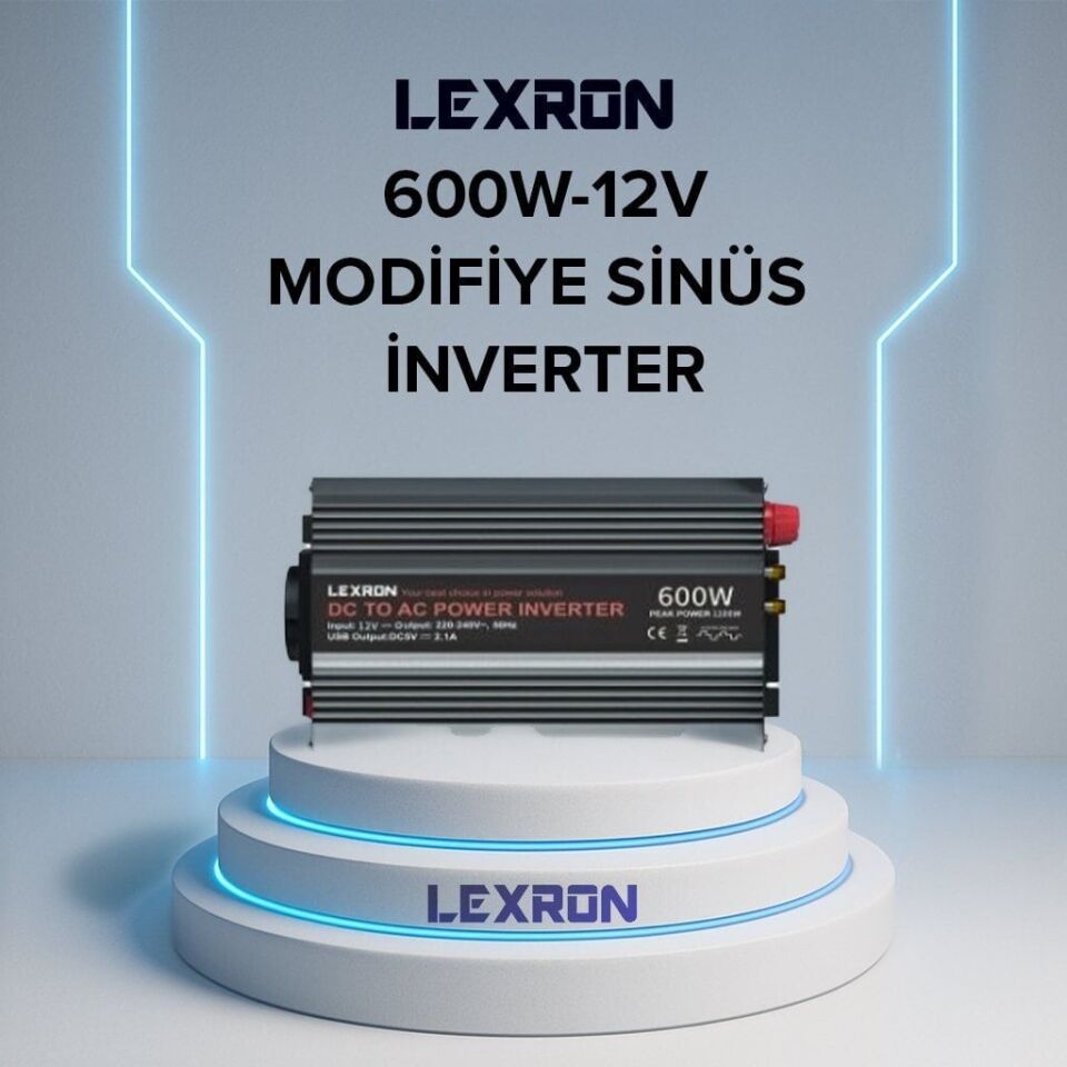 LEXRON 12V 600W MODİFİYE SİNÜS İNVERTER