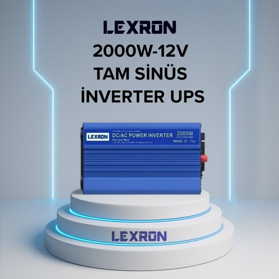 LEXRON 12V 2000W TAM SİNÜS İNVERTER (UPS)