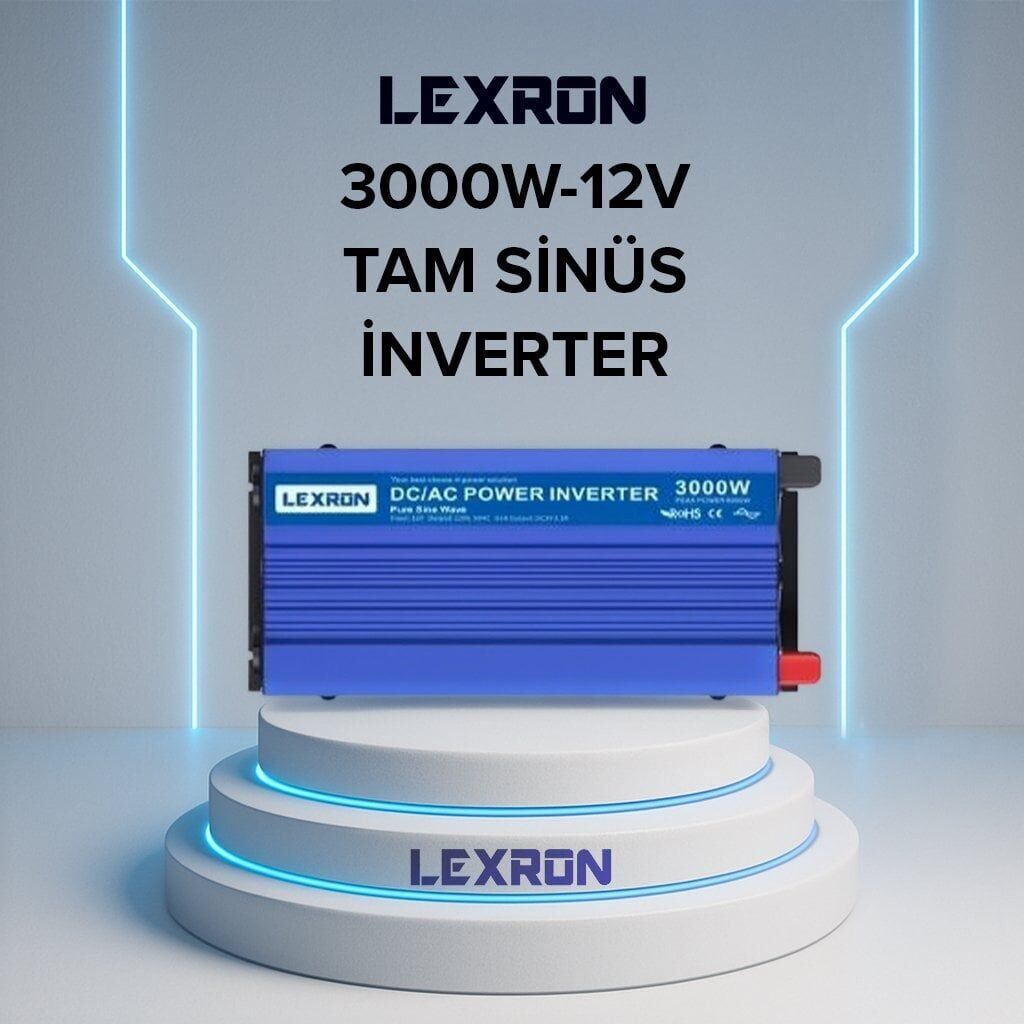 LEXRON 12V 3000W TAM SİNÜS İNVERTER