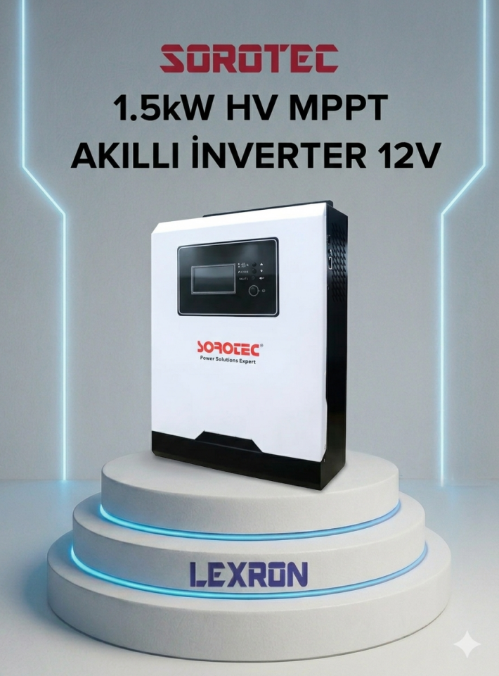 SOROTEC 1.5KW HV MPPT AKILLI İNVERTER 12V