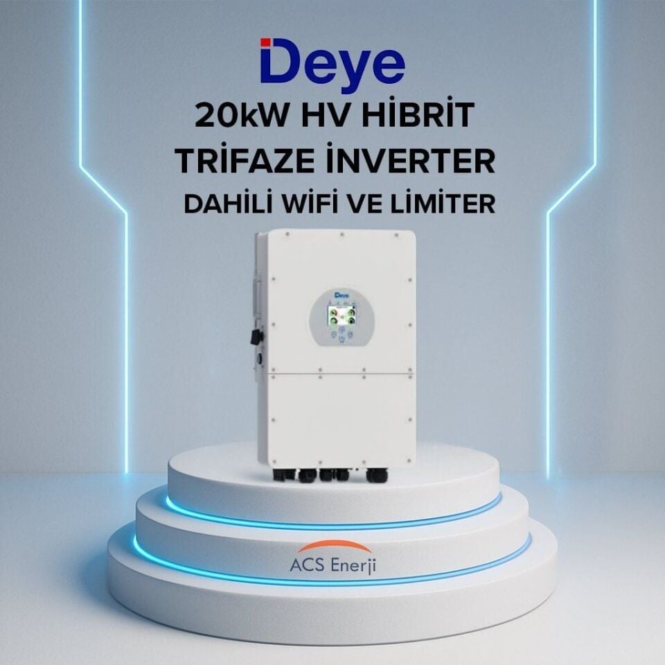 DEYE 20KW HİBRİT TRİFAZE İNVERTER HV