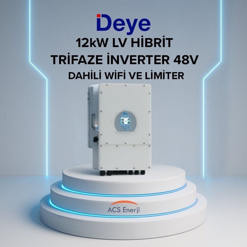DEYE 12KW HİBRİT TRİFAZE İNVERTER LV