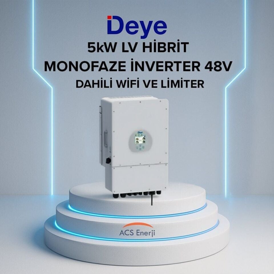DEYE 5KW HİBRİT MONOFAZE İNVERTER LV