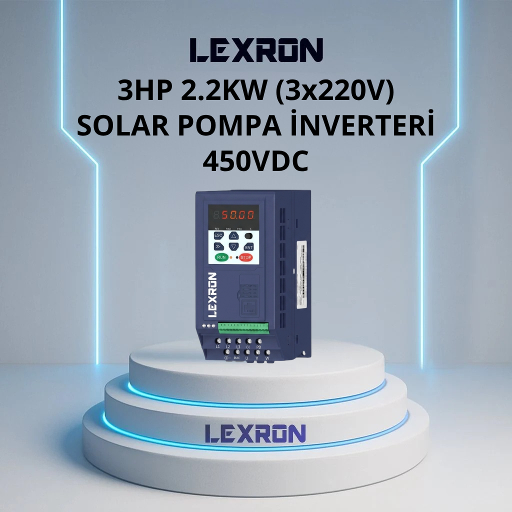 LEXRON 3HP 2.2kW (3x220V) SOLAR POMPA INVERTERİ