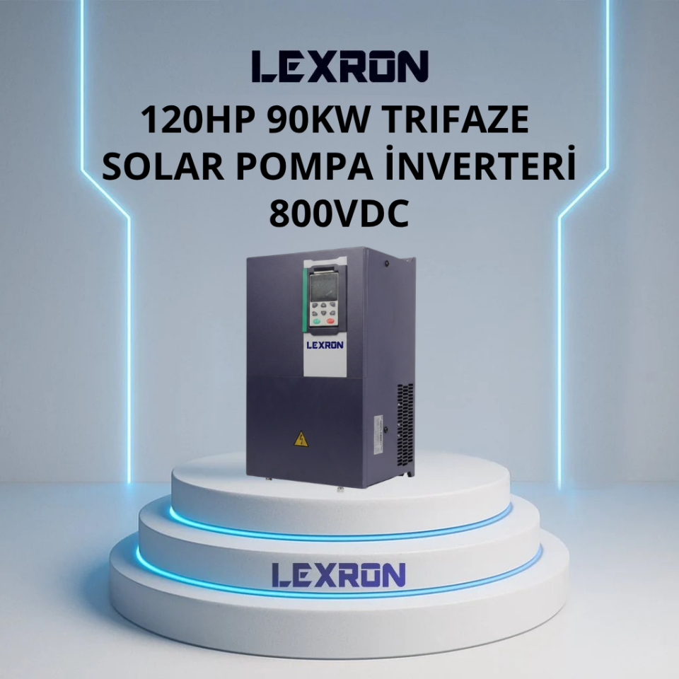LEXRON 120HP 90KW SOLAR POMPA INVERTERİ (YENİ NESİL)