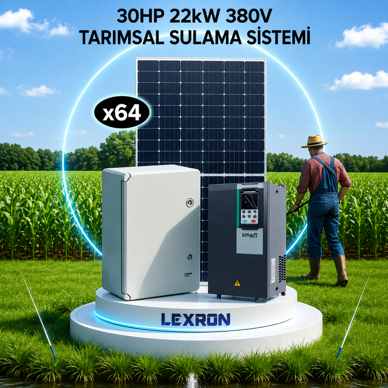 30HP 22kW (380V) TARIMSAL SULAMA SİSTEMİ