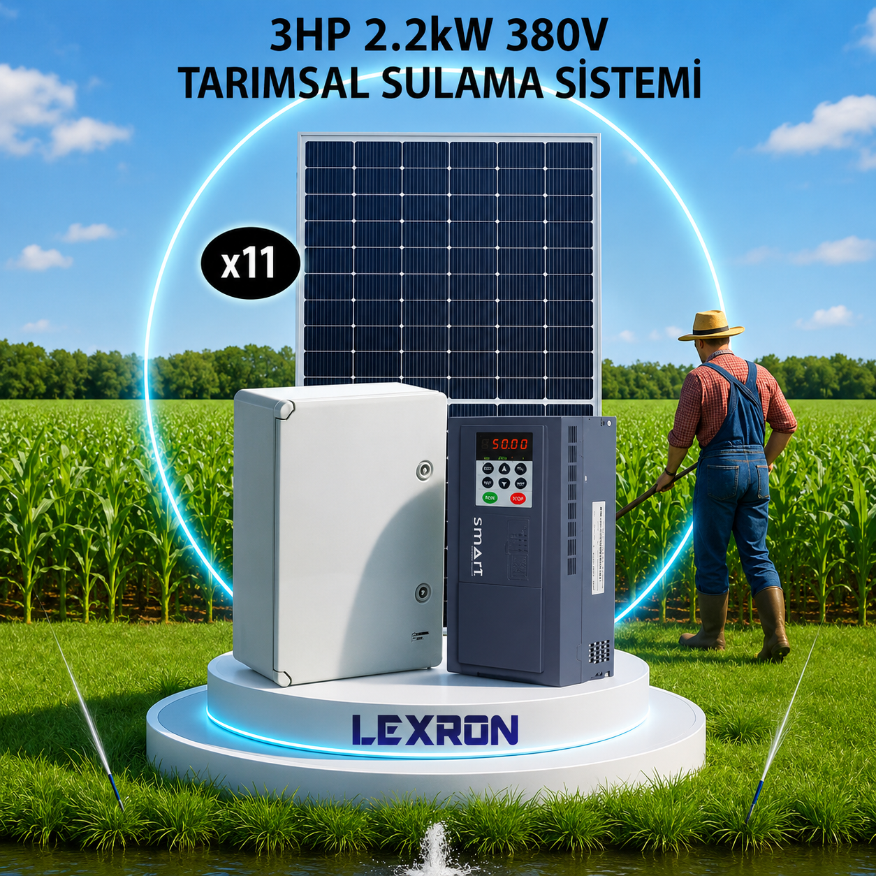 3HP 2.2kW (380V) TARIMSAL SULAMA SİSTEMİ