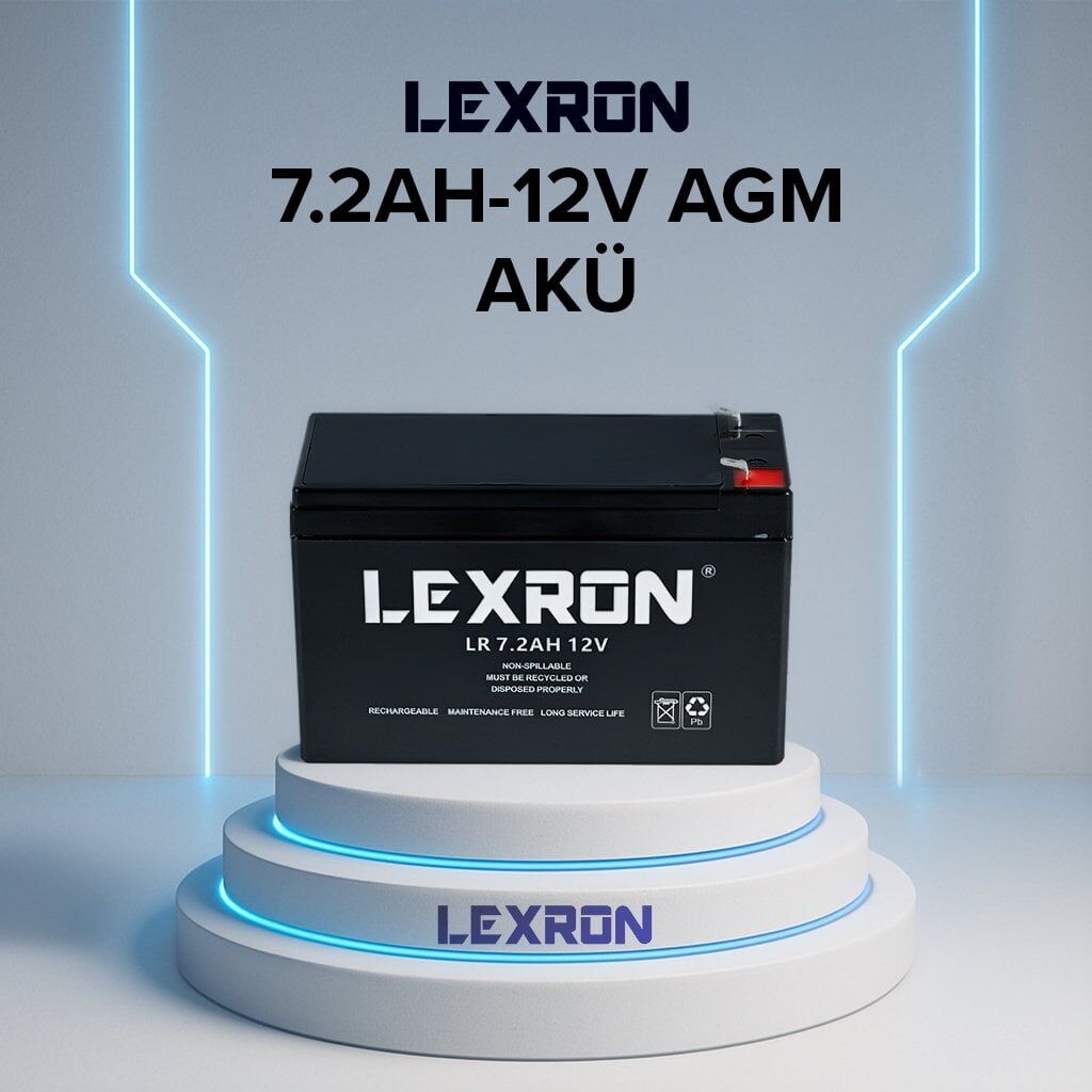 LEXRON 12V 7.2AH AGM AKÜ