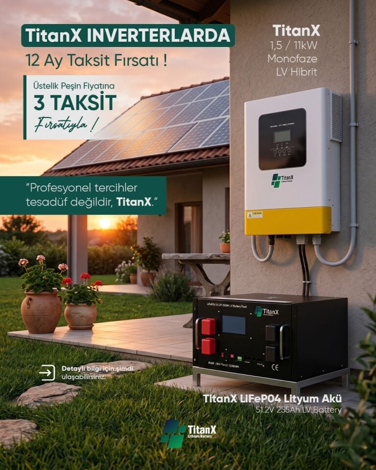 51.2V 255AH LİTYUM BATARYA