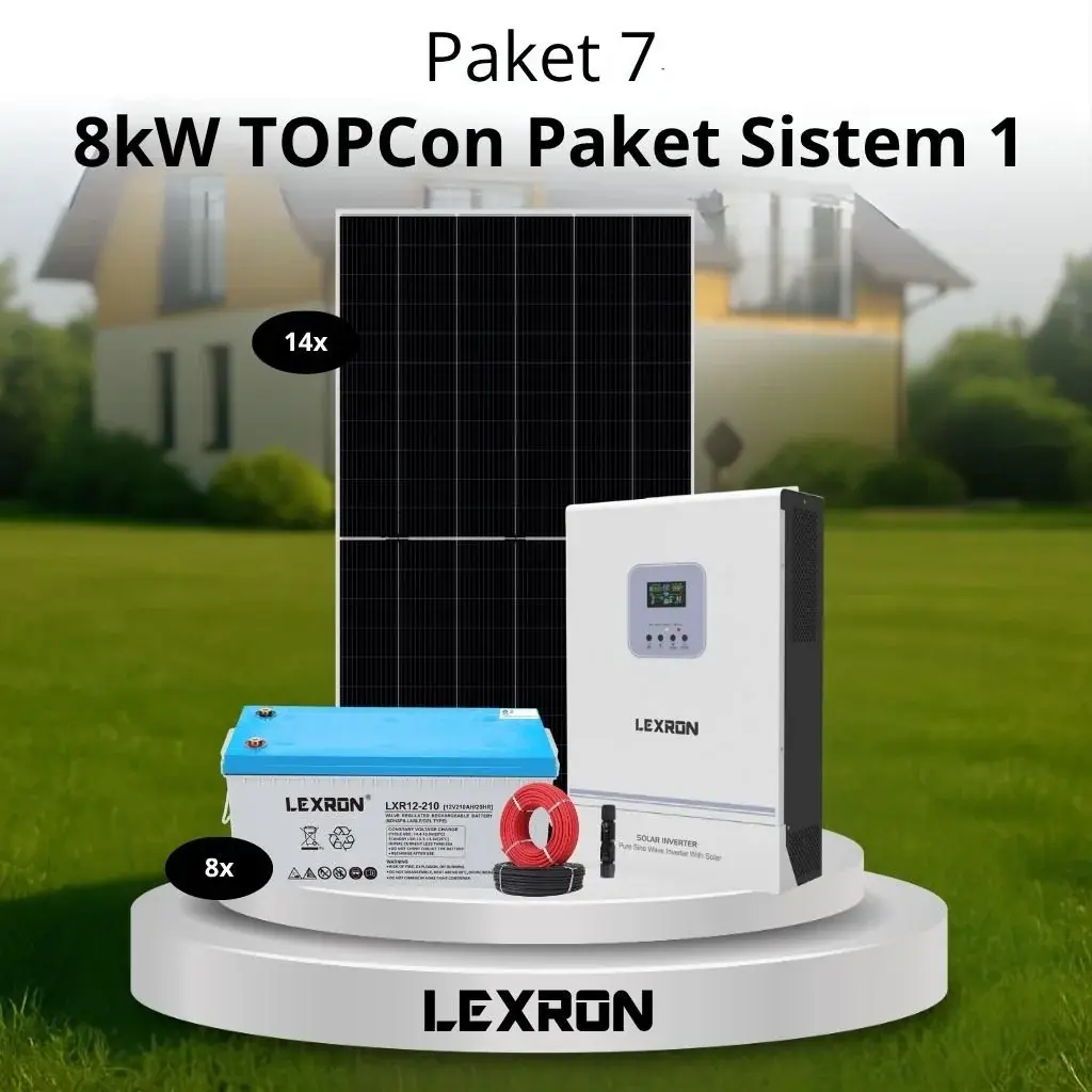 8kW JEL AKÜLÜ SOLAR PAKET SİSTEM 1 (PAKET 7)